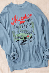 Adventure Awaits - Crew Neck Sweatshirt