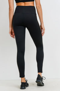 High Waisted Leggings - Contrast Striping