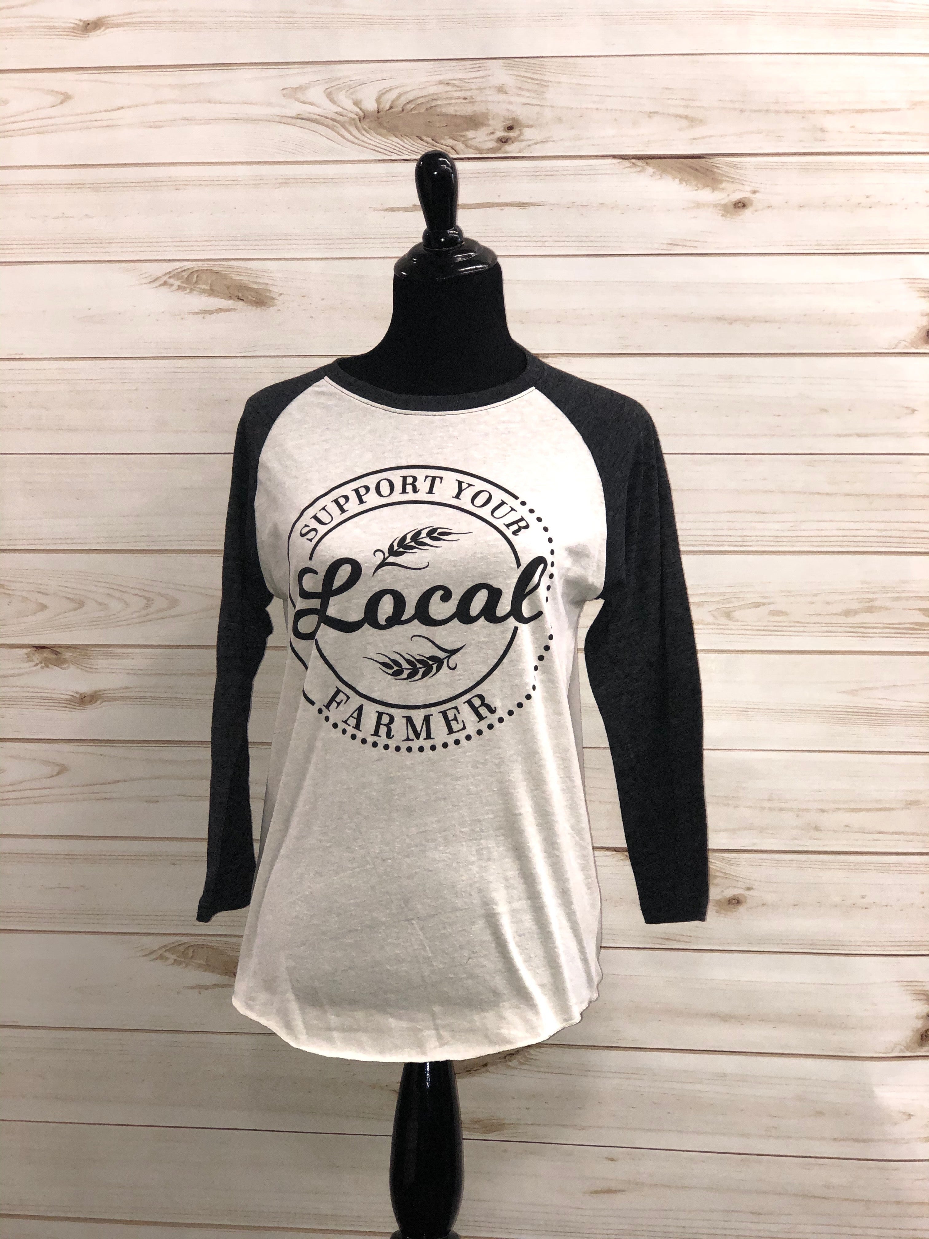 Support Your Local Farmers - Raglan Tee