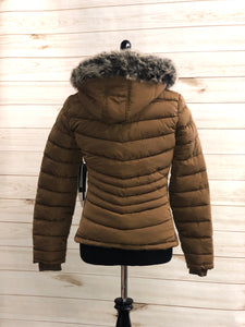 Quilted Jacket with Fur Hood