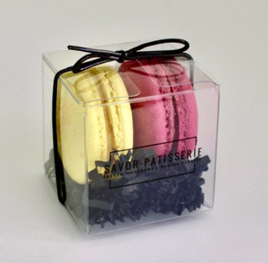 Savor Patisserie French Macarons - 2Pk (Lemon & Raspberry)