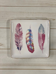 Feather Trinket Plate
