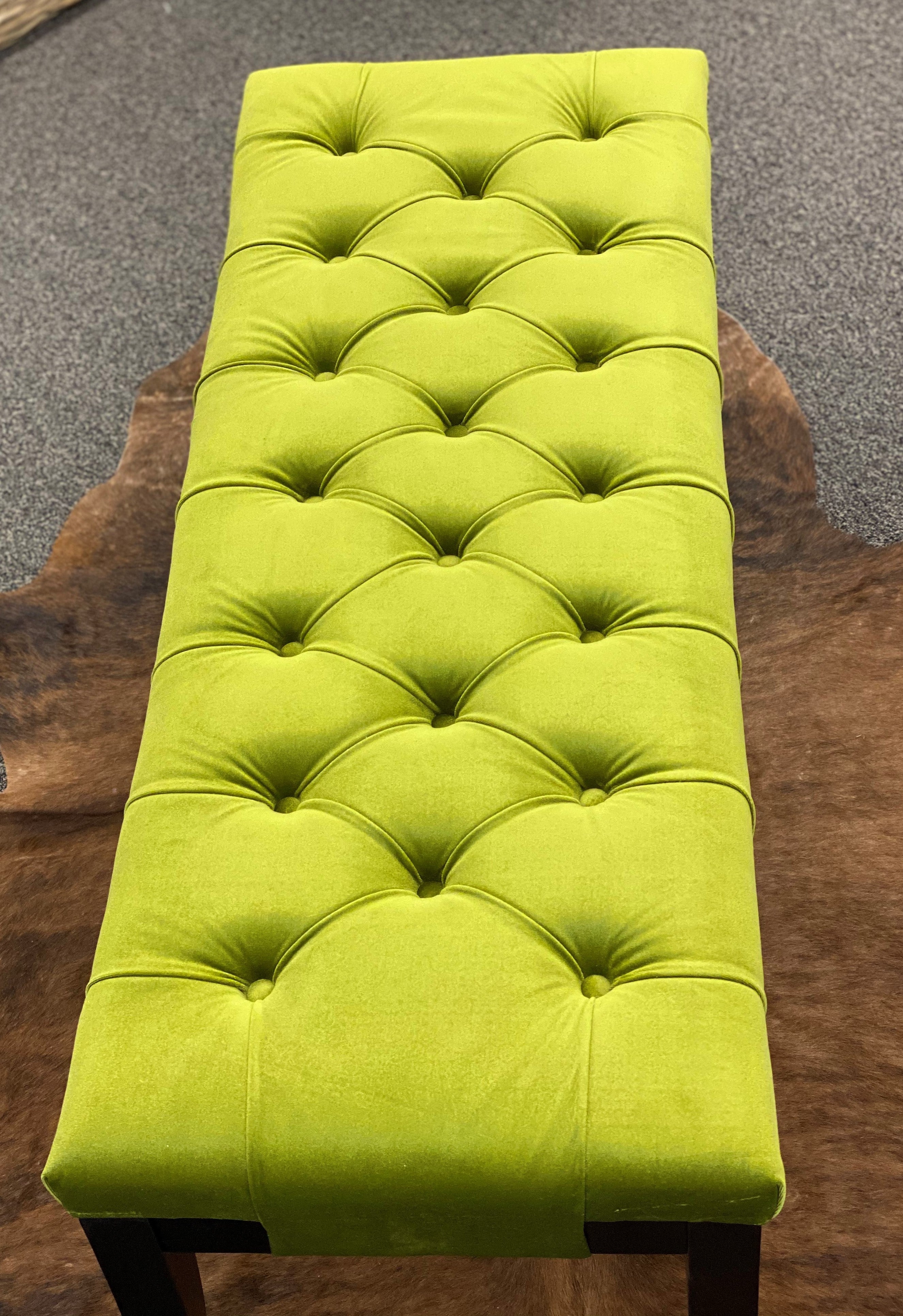 Beautiful - Green Velvet Bench