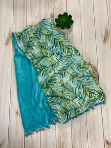 Palm Print Cozy Blanket
