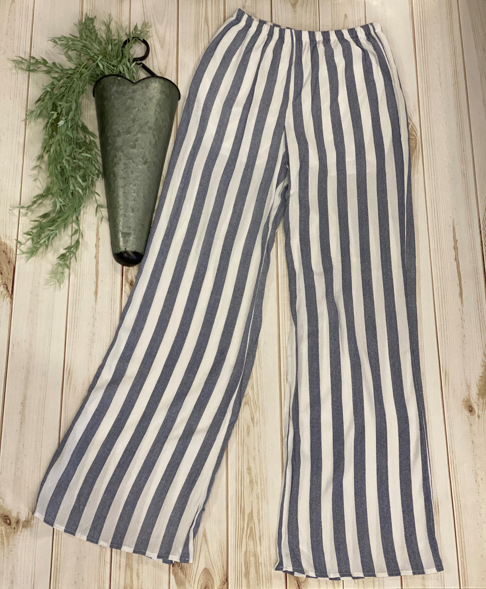 パンツ widestraight stripe slacks VALLEY STRIPE WIDE LEG PANT – ZEBRACLUB